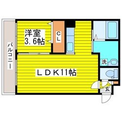 環状通東駅 徒歩12分 3階の物件間取画像